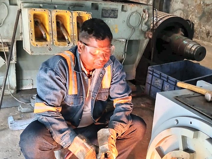 Technician at work — Om Electricals Power, Ranchi